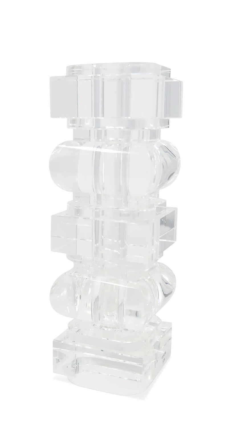 Crystal Vase Blocks Design, 10.25"H