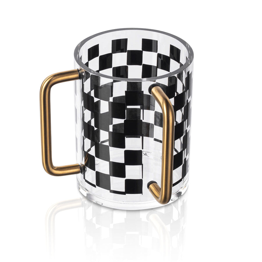 Godinger Silver Wash Cup - Acrylic Design, Elegant Hand Washing Cup For Shabbat & Passover - View #11