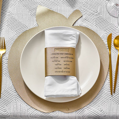 Leather Simanim Napkin Wraps