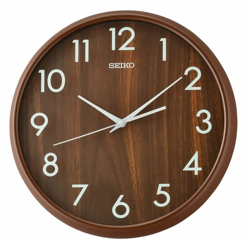 Seiko wall clock brown