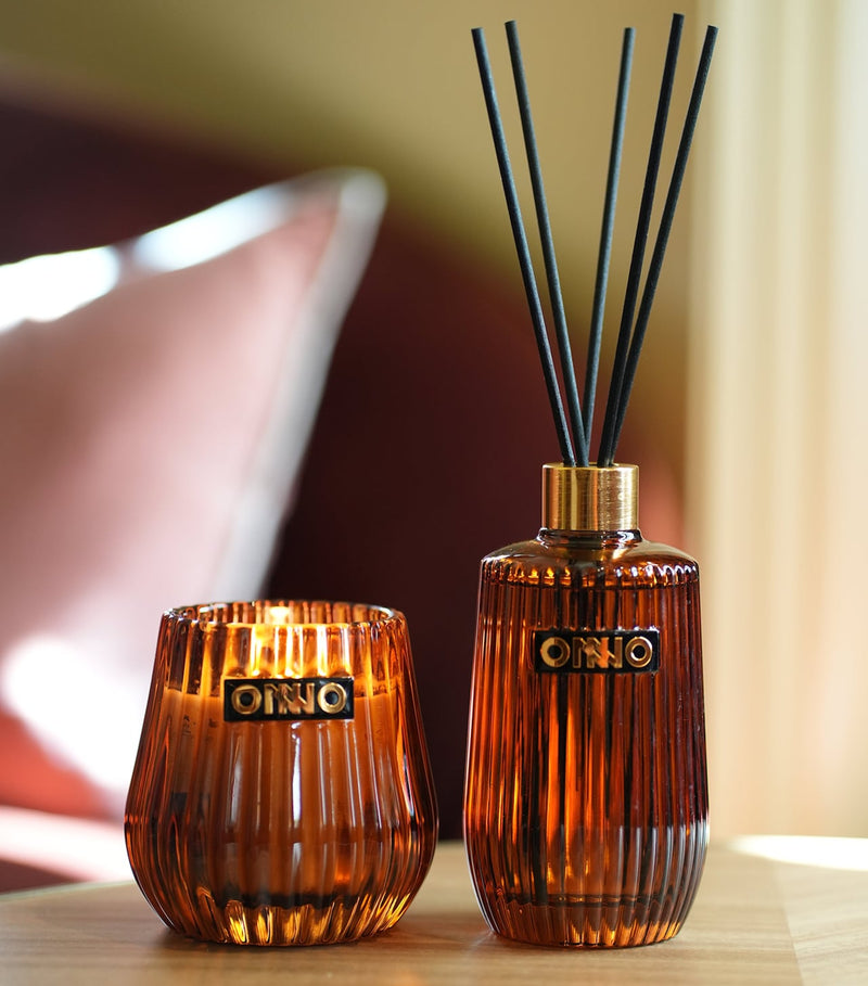 ONNO Eclectic Gift Set Candle And Diffuser - Ginger Fig