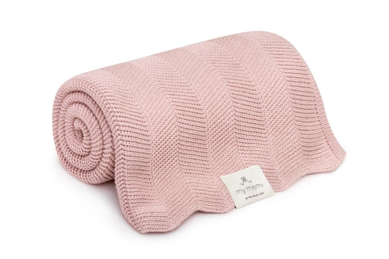 Bamboo blanket powder pink 80x100 – fir