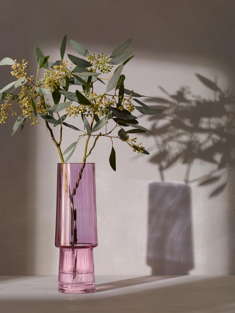 Gems Vase H10.25in Garnet