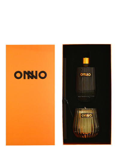ONNO ECLECTIC GIFT SET SMOKED DIFFUSER 375ML &  CANDLE ZANZIBAR