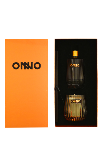 ONNO ECLECTIC GIFT SET SMOKED DIFFUSER 375ML &  CANDLE ZANZIBAR