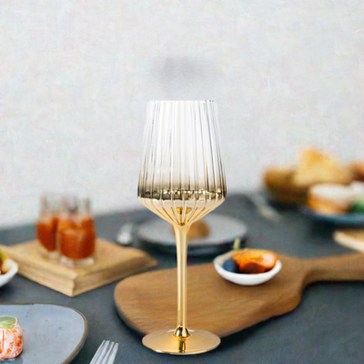 Vikko Decor- Elegant, Gold, Wine Glass, 16 OZ