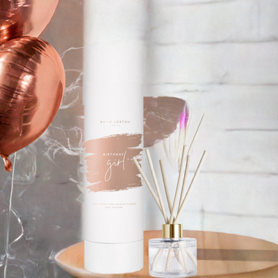 Sentiment Reed Diffuser 'Birthday Girl' Sweet Papaya And Hibiscus Flower