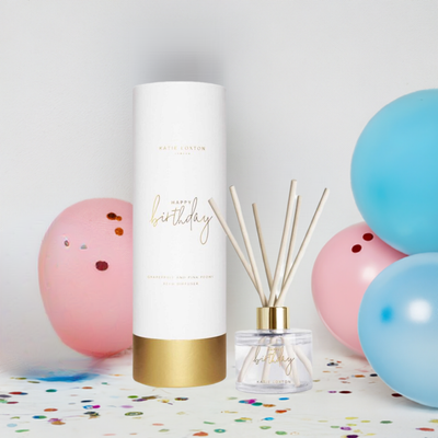 'Happy Birthday' Reed Diffuser Grapefruit And Pink Peony