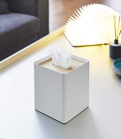 Rin Tissue Box Cover - Square - Steel