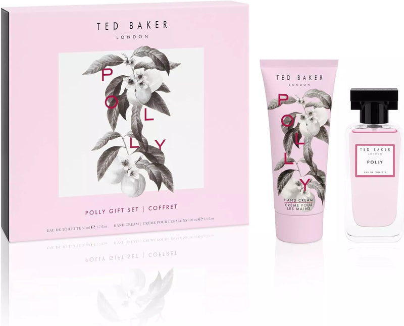 TED BAKER POLLY GIFT SET 50ML EDT + 100ML HAND CREAM WOMENS PERFUM