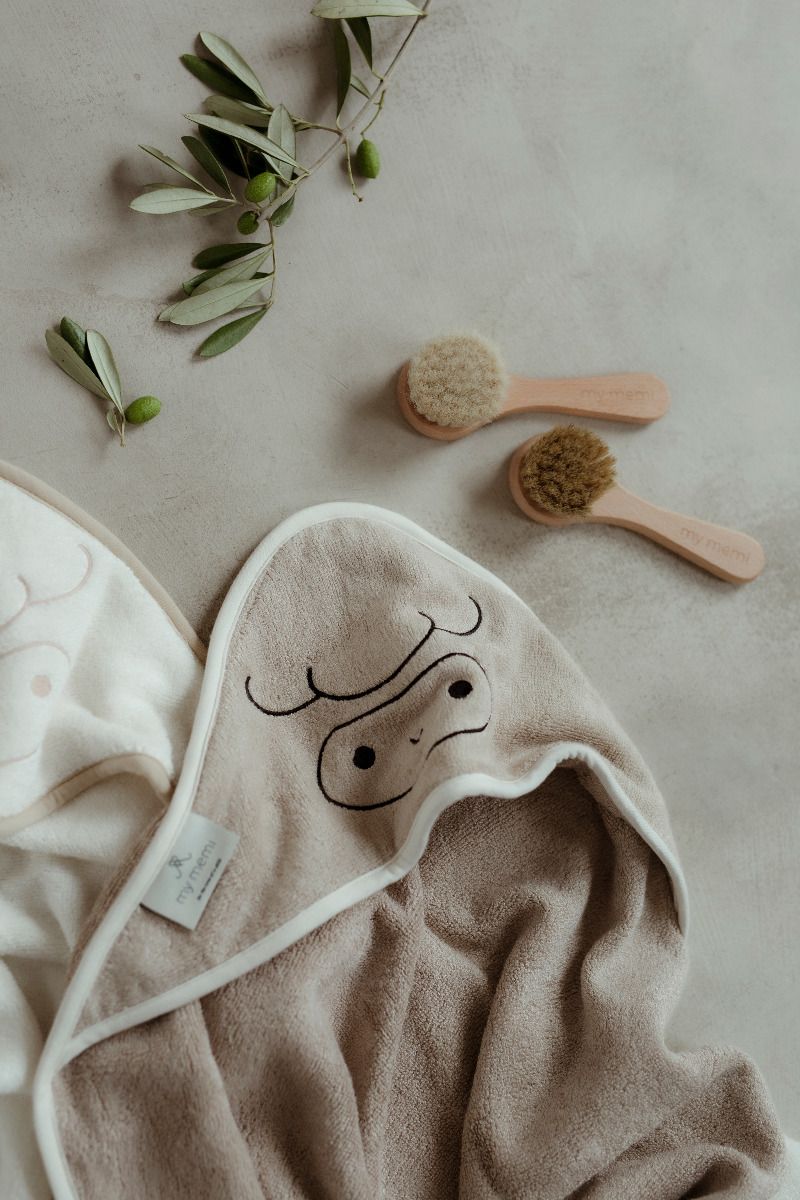 Relaxing Baby Hair Brush with Natural Goat Bristles