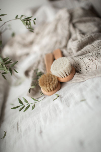 Relaxing Baby Hair Brush with Natural Goat Bristles