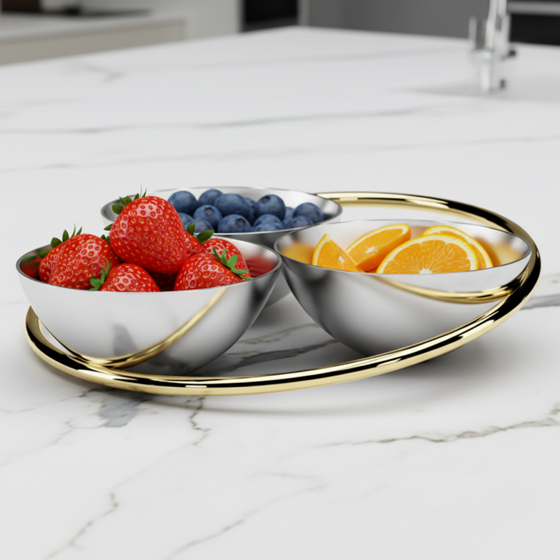 Anna Ring Conjoined Bowls, Set of 3