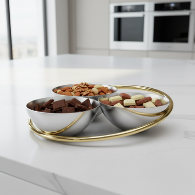 Anna Ring Conjoined Bowls, Set of 3