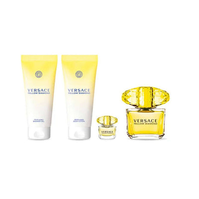 Versace Yellow Diamond 4 PCS Gift Set for Ladies