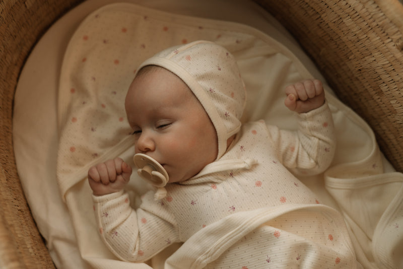 Ribbed - Bow - Layette Set