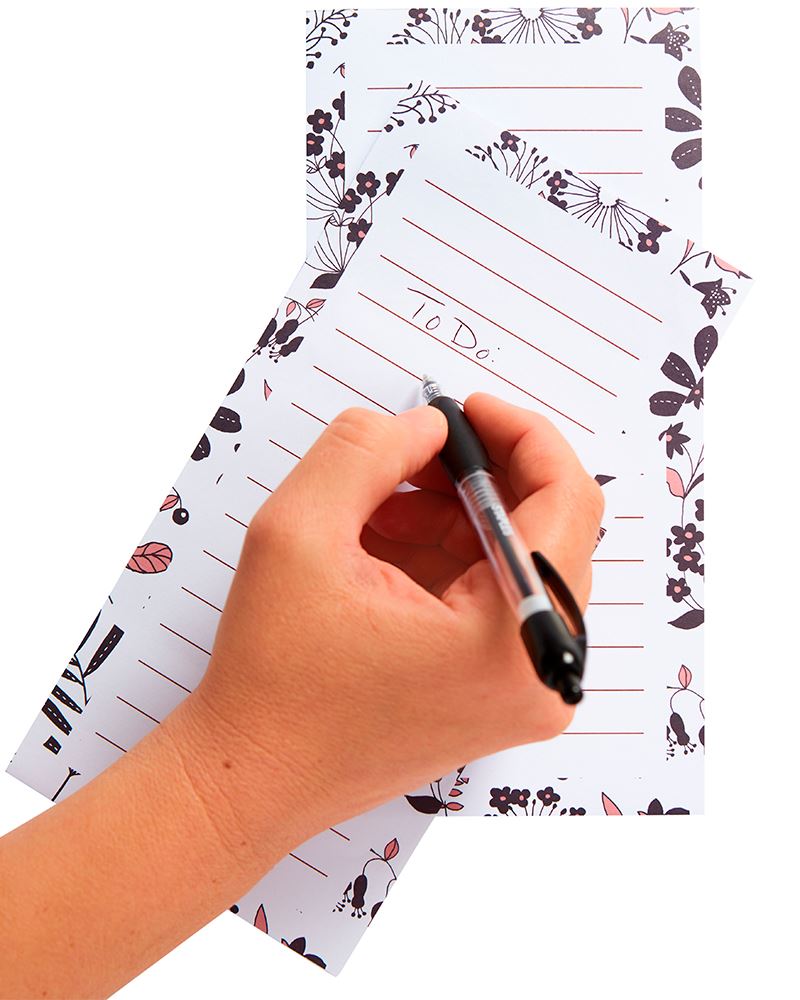 Night and Day Blush Floral Design List Pad