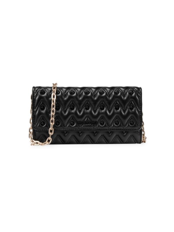 Cesare Sauvage Quilted Leather Chain Wallet