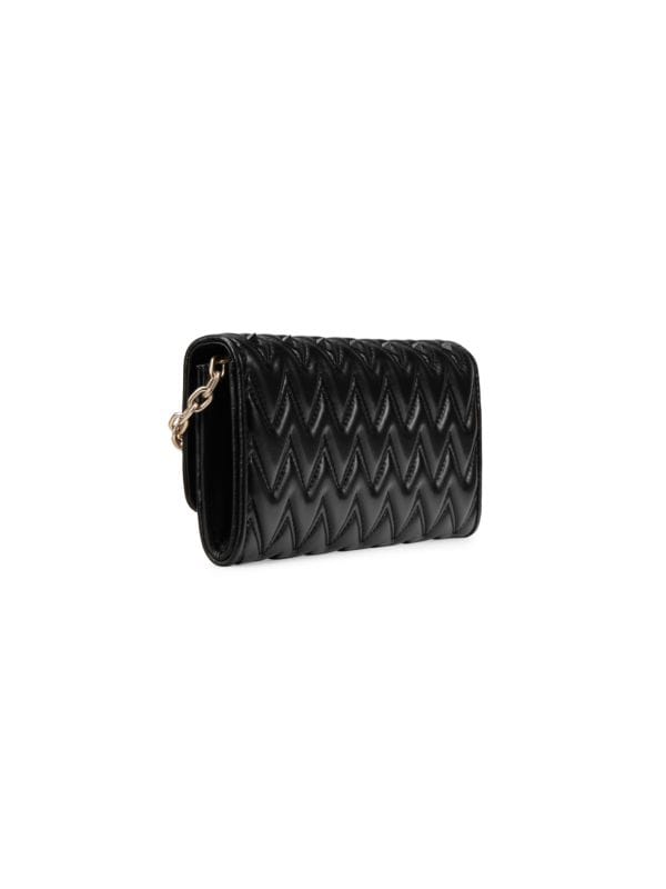 Cesare Sauvage Quilted Leather Chain Wallet