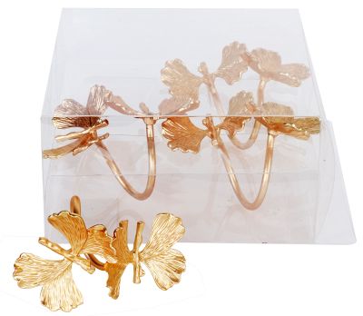 Gold Butterfly Napkin Rings