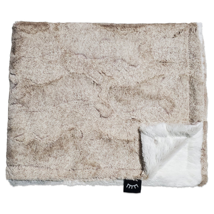 Winx + Blinx Frosted Taupe Minky Blanket