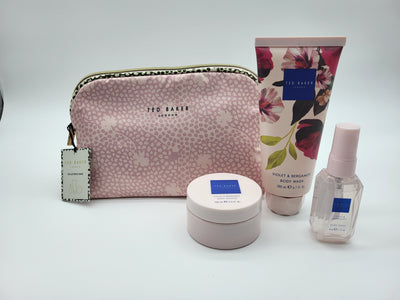 Ted Baker Pink Toiletries Bag with Accessories