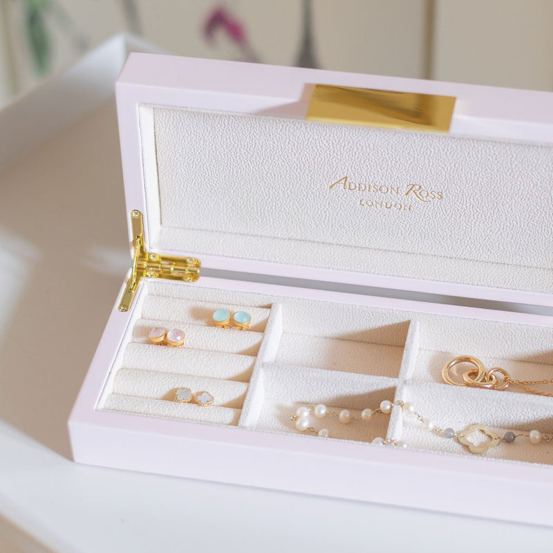 Pink & Gold Lacquer Jewlery Box