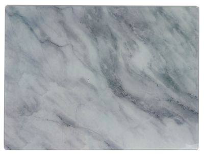 Glass Cutting Board Gray Marble Design