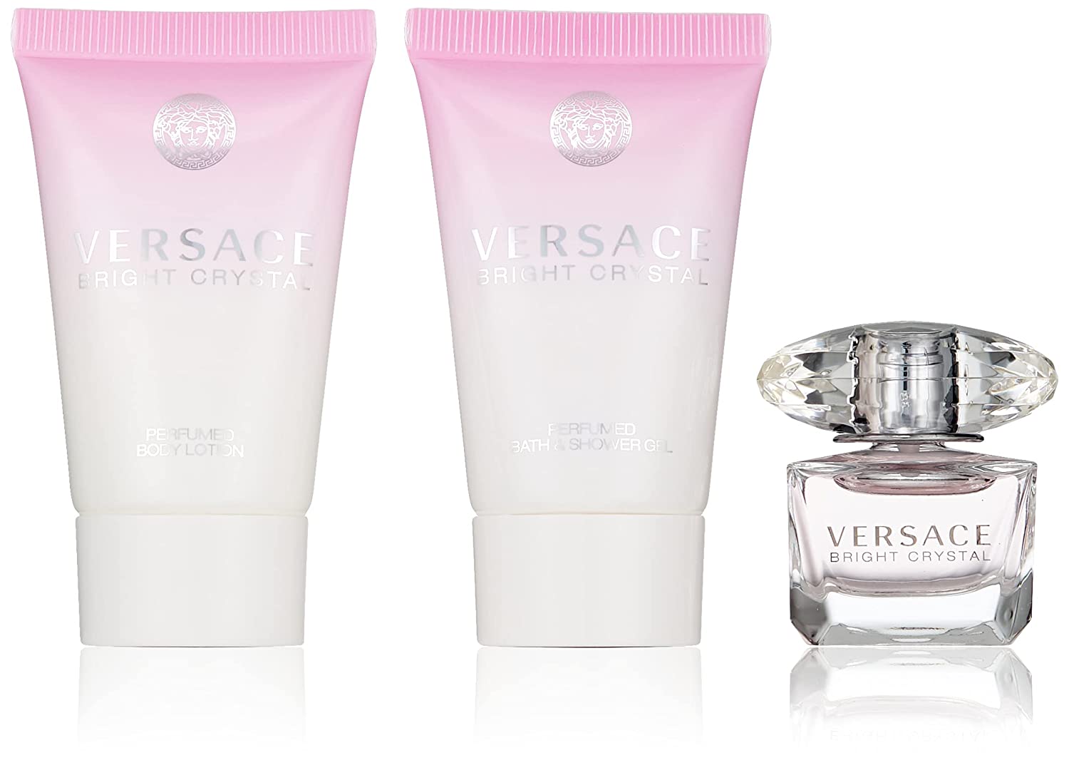 Versace Bright Crystal 3 Piece Set Includes : 1.7 oz Eau de – Gifts