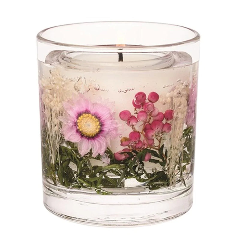 GARDEN BLOSSOM Stoneglow Botanics Natural Wax Tumbler Refillable Scented Jar Candle
