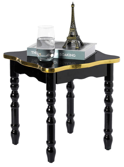 Square Wooden Side Table, Living Room Accent End Table