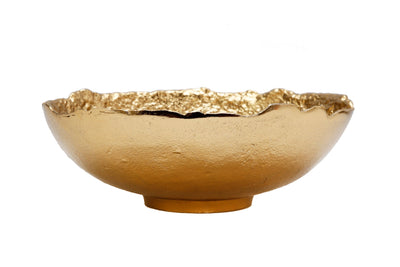 Gold Bark Raw Edged Bowl