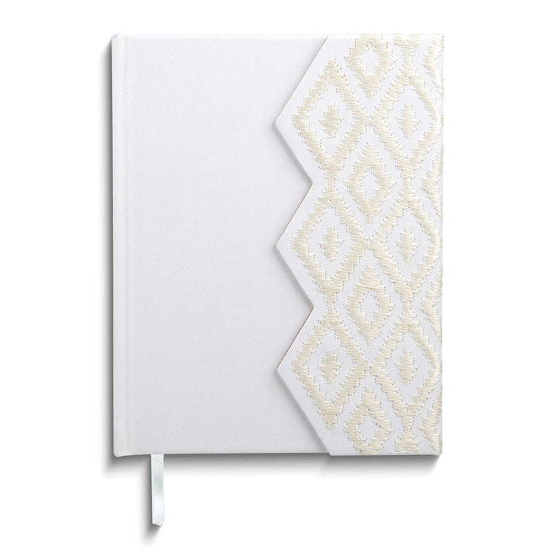 Embroidered Cover Tri Fold 244 Lined Pages Journal