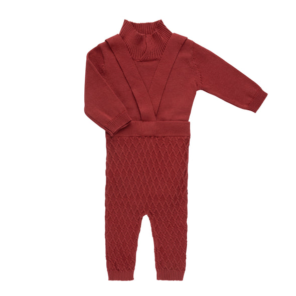 Tricot Bebe Braided Knit Romper