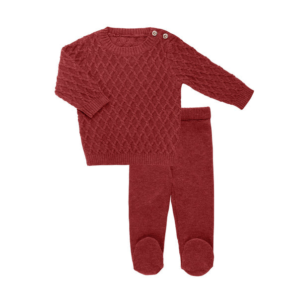 Tricot Bebe Braided Knit 2 pc