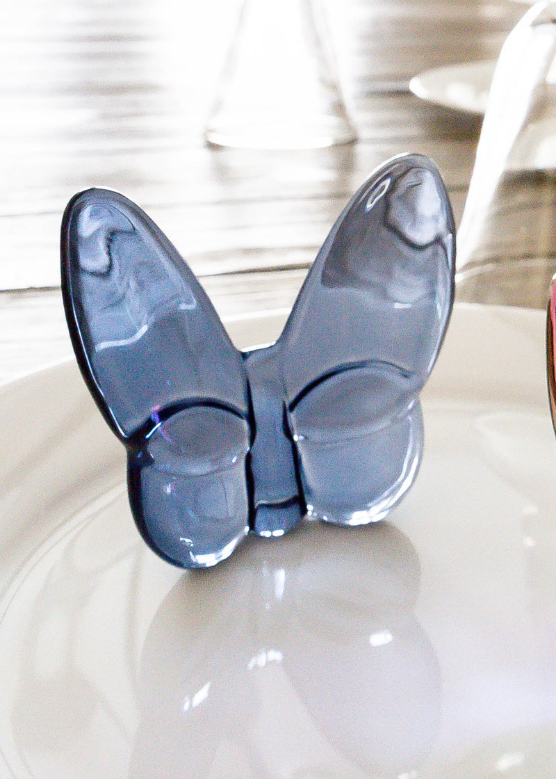 Le Mariposa Exclusive Crystal Butterfly Home Decor in Navy