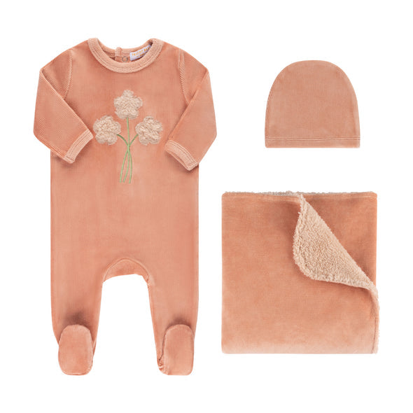 Tricot Bebe Sherpa  Footie Set