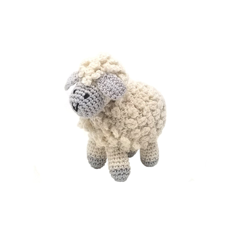 Little Crochet Lamb Baby Toy, Handmade