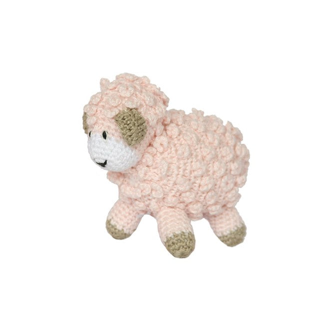 Little Crochet Lamb Baby Toy, Handmade