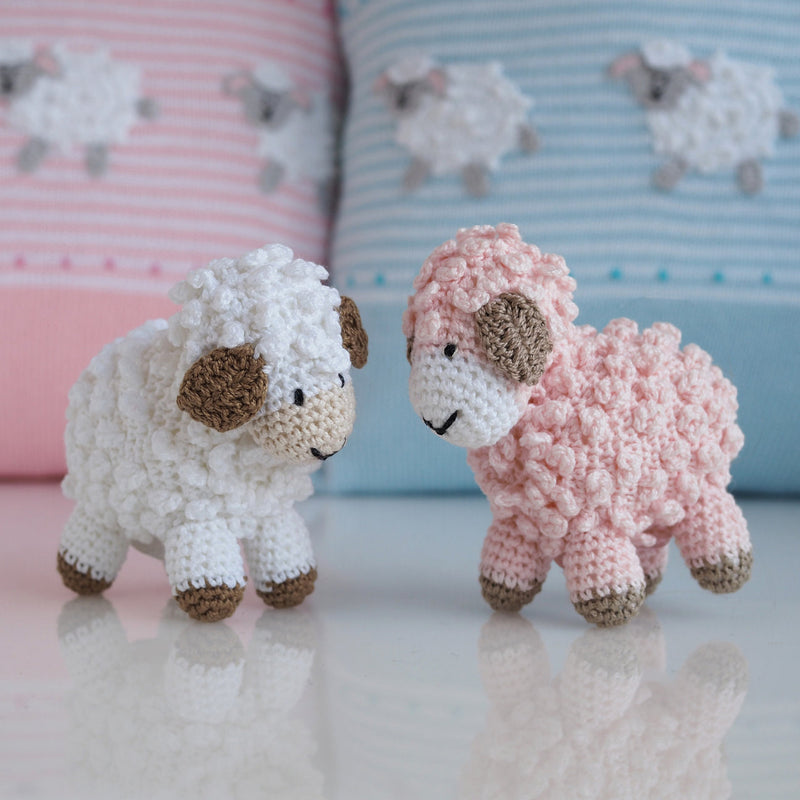 Little Crochet Lamb Baby Toy, Handmade