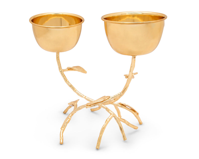 Gold 2 Branch Relish Dish