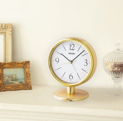 Gold Desk & Table Clock