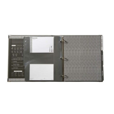 Leatherette Recipe Binder - Gray