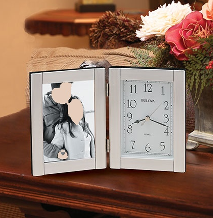 BULOVA FORTE II PHOTO FRAME CLOCK