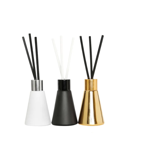 S/3 Diffusers- White/Black/Gold - Assorted Scents