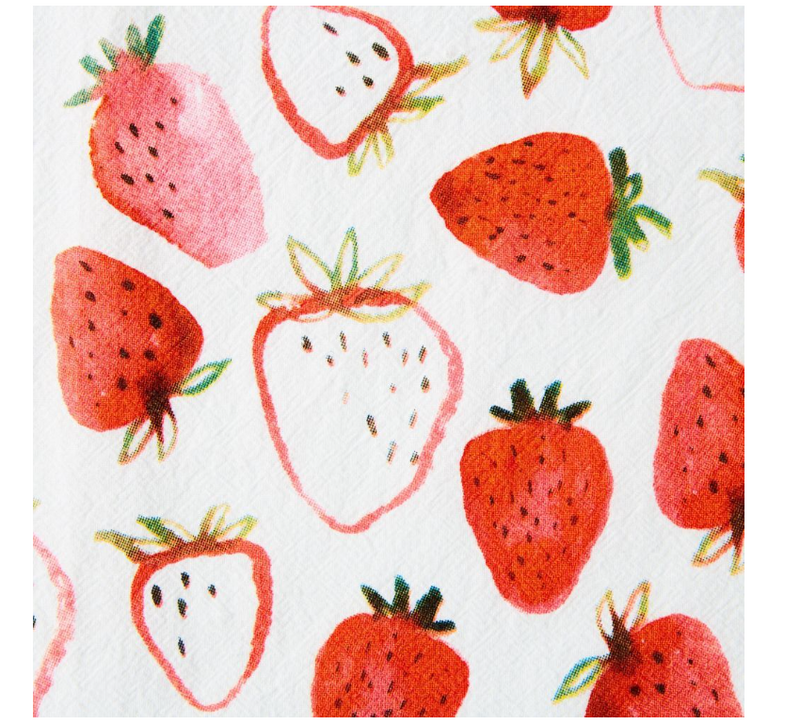 Strawberry Fields Flour Sack Towels