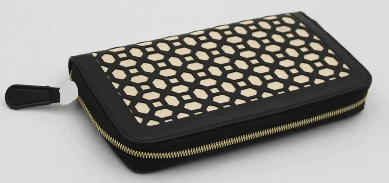 Leather Cutout Flat Jewelry Clutch