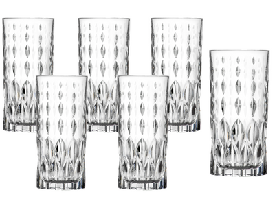 Lorren Home Trends RCR Crystal Highball Glass Set of 6