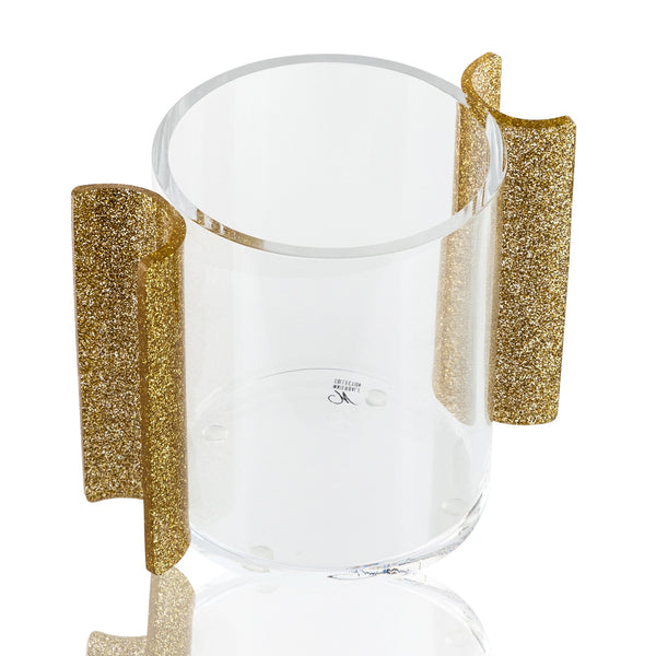 ACRYLIC GOLD U HANDLE WASH CUP