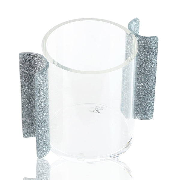 ACRYLIC SILVER U HANDLE WASH CUP